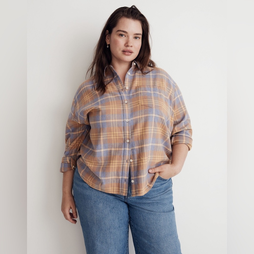 Flannel Boyfriend Shirt in Plaid